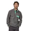 Patagonia Lightweight Synchilla Snap-T Fleece Pullover M / Grey / Nickel W/Early Teal