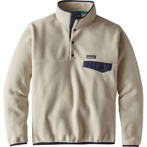 Patagonia Lightweight Synchilla Snap-T Fleece Pullover M / Grey / Nickel W/Early Teal