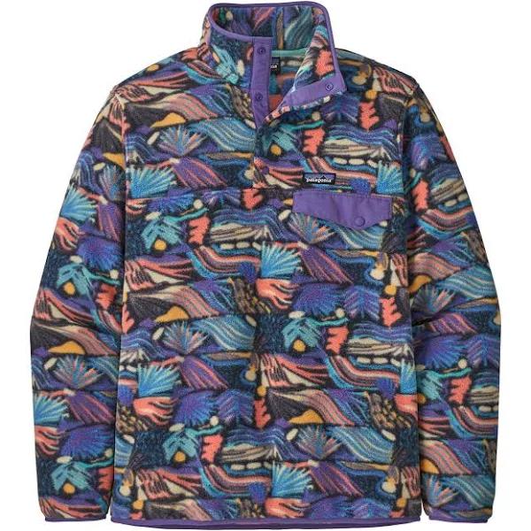 Patagonia Lightweight Synchilla Snap-T Pullover - Joy / Pitch Blue - L - Men