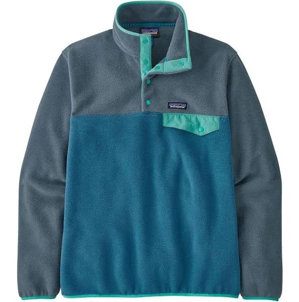 Patagonia Lightweight Synchilla Snap-T Pullover - Wavy Blue - S - Men