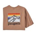 Patagonia Line Logo Ridge Pocket Responsibili-Tee - Dark Camel - XL - Men