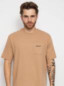Patagonia Line Logo Ridge Pocket Responsibili-Tee - Dark Camel - XL - Men