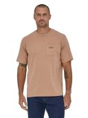 Patagonia Line Logo Ridge Pocket Responsibili-Tee - Dark Camel - XL - Men