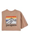 Patagonia Line Logo Ridge Pocket Responsibili-Tee - Dark Camel - XL - Men