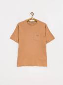 Patagonia Line Logo Ridge Pocket Responsibili-Tee - Dark Camel - XL - Men