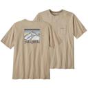Patagonia Line Logo Ridge Pocket Responsibili-Tee Mens - M / Quartz Coral