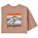 Patagonia Line Logo Ridge Pocket Responsibili Tee, XXL / Dark Camel (DKCA)