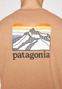 Patagonia Line Logo Ridge Pocket Responsibili Tee, XXL / Dark Camel (DKCA)