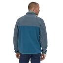 Patagonia LW Synch Snap-T Fleece Beige Maroon Blue - XS