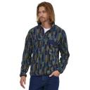 Patagonia LW Synch Snap-T Fleece Beige Maroon Blue - XS