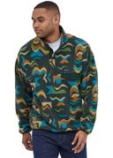 Patagonia LW Synch Snap T Fleece Mens in Arctic Collage Northern Green