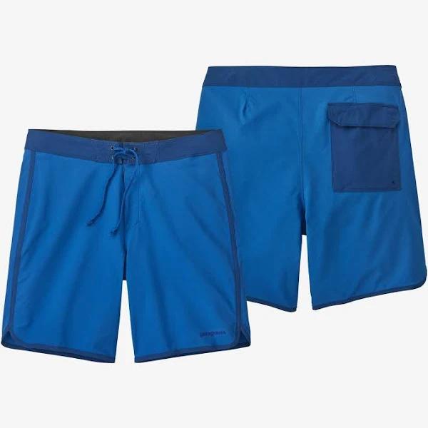 Patagonia - M's Hydropeak Scallop Boardshorts - 18 Inch - The Point: Current Blue - 32