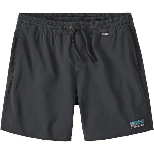 Patagonia M's Hydropeak Volley Shorts 16in - Patalokahi Label Ink Black - S