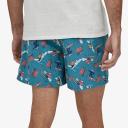 Patagonia Men's Baggies Shorts - 5" - Mr. Badger: Wavy Blue / M