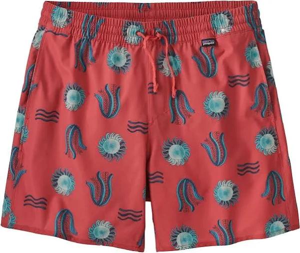 Patagonia Men's Hydropeak Volley Shorts - 16 in. - Hobson Spaced: Sumac Red / XS