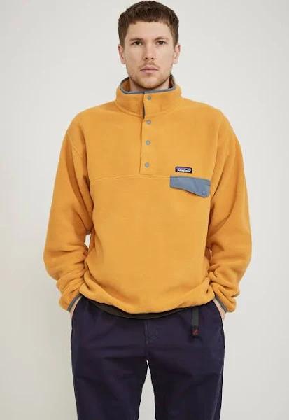 Patagonia Men's Lightweight Synchilla Snap-T Pull Over - Cloudberry Orange / XS