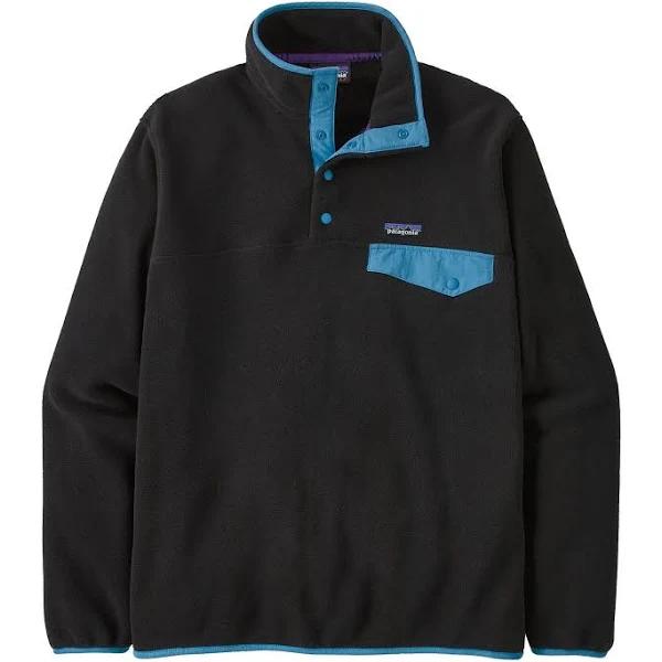 Patagonia Men's Lightweight Synchilla Snap-T Pullover - Black / XXL