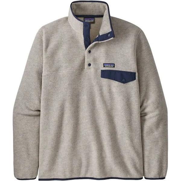 Patagonia Men's Lightweight Synchilla Snap-T Pullover, Oatmeal Heather / XXS