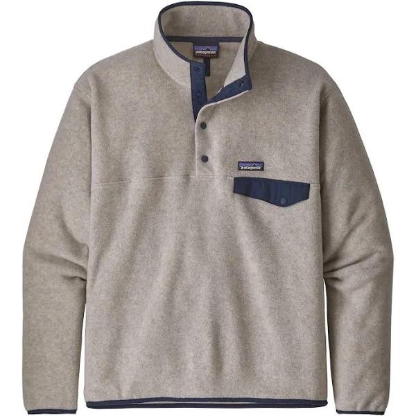 Patagonia Men's Lightweight Synchilla Snap-T Pullover Small / Oatmeal Heather