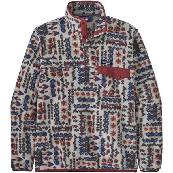 Patagonia Men's Lightweight Synchilla Snap-T Pullover - Wandering Woods: Pumice / 3XL