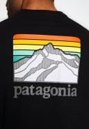 Patagonia Men's Line Logo Ridge Pocket Responsibili-Tee - Black / XS