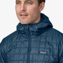 Patagonia Men's Nano Puff Hoodie in Burl Red, Size Large | END. Clothing