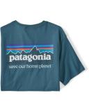 Patagonia Men's P-6 Mission Organic T-Shirt - Abalone Blue / L