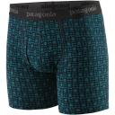 Patagonia Mens Essential Boxer Briefs - 3” L / Mr. Badger: Wavy Blue
