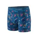 Patagonia Mens Essential Boxer Briefs - 3” L / Mr. Badger: Wavy Blue