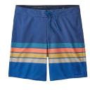 Patagonia Mens Hydropeak Boardshorts 18in Red - Santa Cruz Stripe: Sumac Red 36