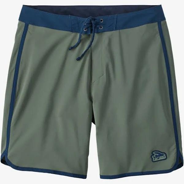 Patagonia Mens Hydropeak Scallop Boardshorts 18 in. Hemlock Green 32