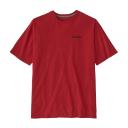 Patagonia P-6 Logo Responsibili-Tee Short Sleeve T-Shirt Blood Red - L