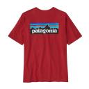 Patagonia P-6 Logo Responsibili-Tee Short Sleeve T-Shirt Blood Red - L