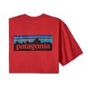 Patagonia P-6 Logo Responsibili-Tee Short Sleeve T-Shirt Blood Red - S