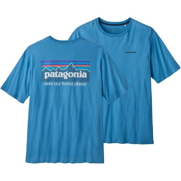 Patagonia P-6 Mission Organic T-Shirt - Anacapa Blue - M - Men