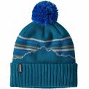 Patagonia Powder Town Beanie-Snowfall Knit: Dark Borealis Green