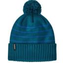 Patagonia Powder Town Beanie-Snowfall Knit: Dark Borealis Green