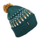 Patagonia Powder Town Beanie-Snowfall Knit: Dark Borealis Green