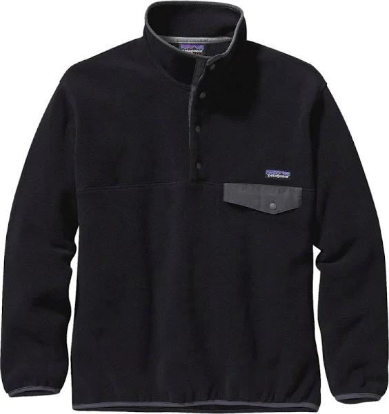 Patagonia Synchilla Snap-T Pullover - Men's-X-Small-Black/Forge Grey