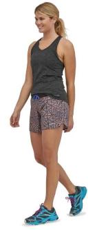 Patagonia Wms Nine Trail Shorts 6 XS Icy Geo