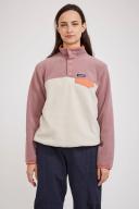 Patagonia Womens Lightweight Synchilla Snap-T Pullover Fleece - Pumice