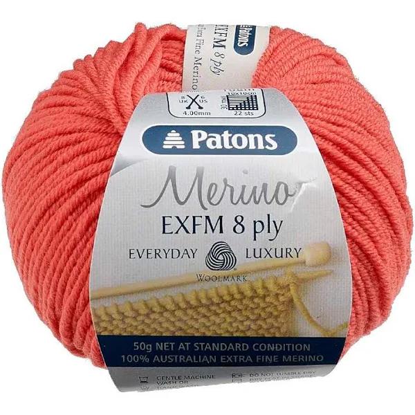 Patons Extra Fine Merino 8 Ply 50 G