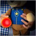 Paw Patrol, Snuggle Up Chase Plush with Flashlight and Sounds, For