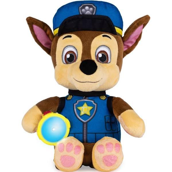 Paw Patrol, Snuggle Up Chase Plush with Flashlight and Sounds, For