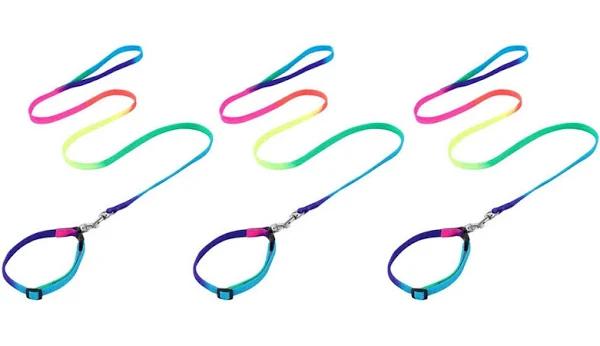 Paws and Claws Pack of 3 Cat Collar and Lead Set