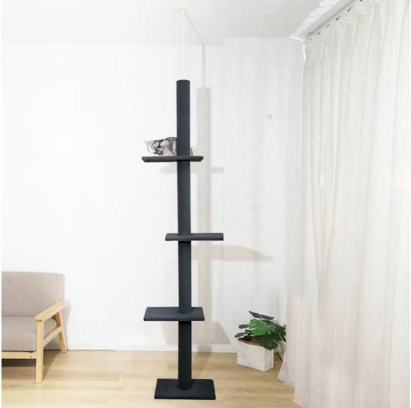 PaWz Cat Tree Scratching Post Gym House Furniture Scratcher Tower 230cm Grey