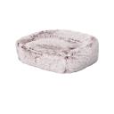 PaWz Dog Calming Bed Warm Soft Plush Comfy Sleeping Kennel Cave Memory Foam Pink S