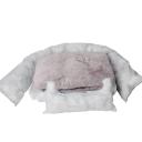 PaWz Dog Calming Bed Warm Soft Plush Comfy Sleeping Kennel Cave Memory Foam Pink S