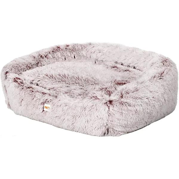 PaWz Dog Calming Bed Warm Soft Plush Comfy Sleeping Kennel Cave Memory Foam Pink S