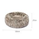 PaWz Pet Beds Dog Cat Soft Warm Kennel Round Calming Nest Cave AU Coffee L